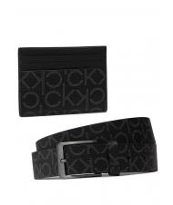 CALVIN KLEIN KIT Regalo Porte-cartes + Ceinture toile monogramme - Ceintures - 1