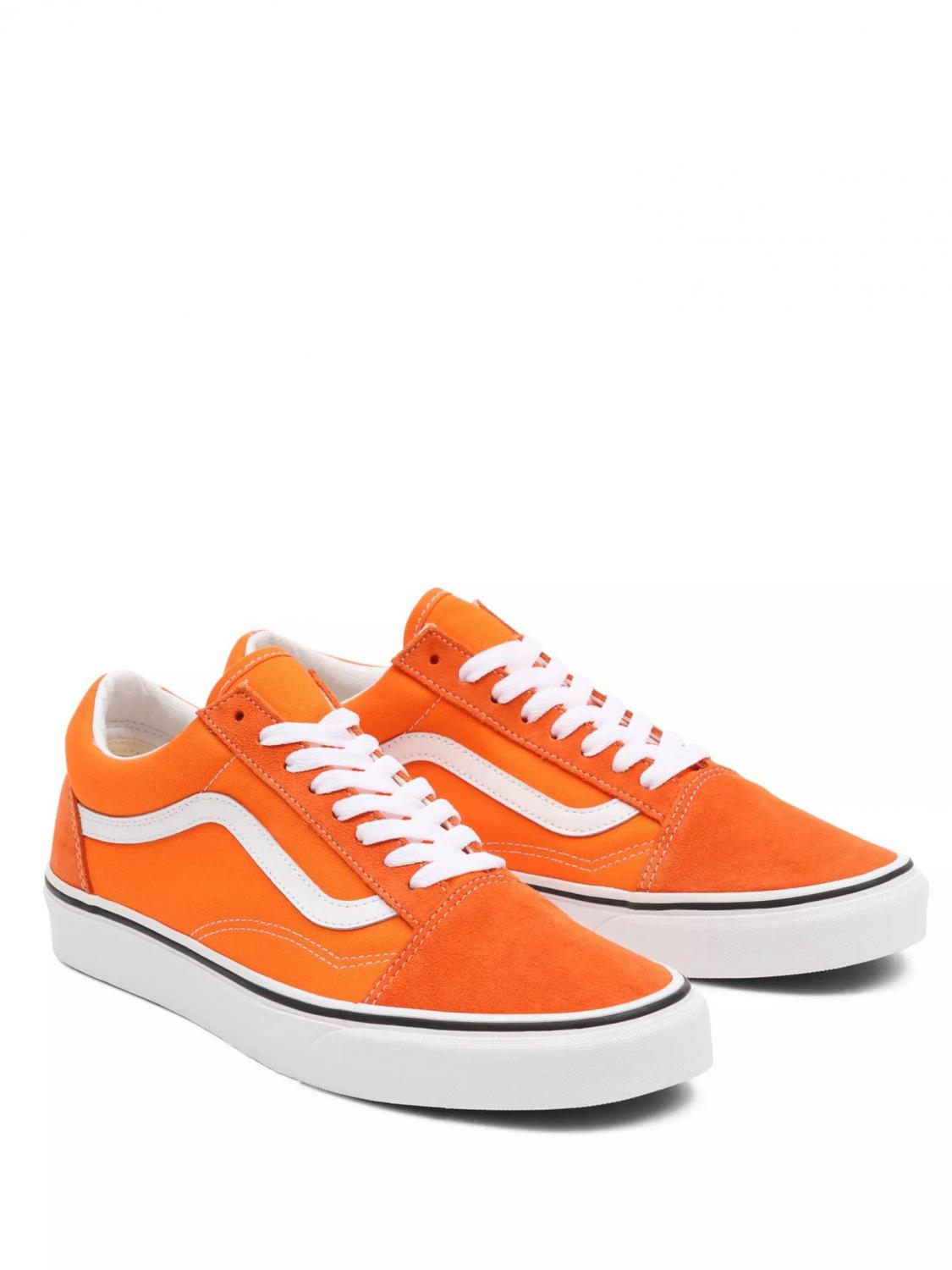 Vans Old Skool Baskets En Toile Et Daim Tigre Orange Tr