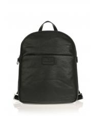 SPALDING VERMONT Sac &agrave; dos pour ordinateur portable 13", en cuir noir - Sacs &agrave; dos pour ordinateur portable - 1