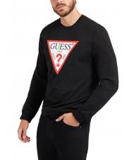 GUESS AUDLEY Sweat logo triangle - Pulls molletonnés