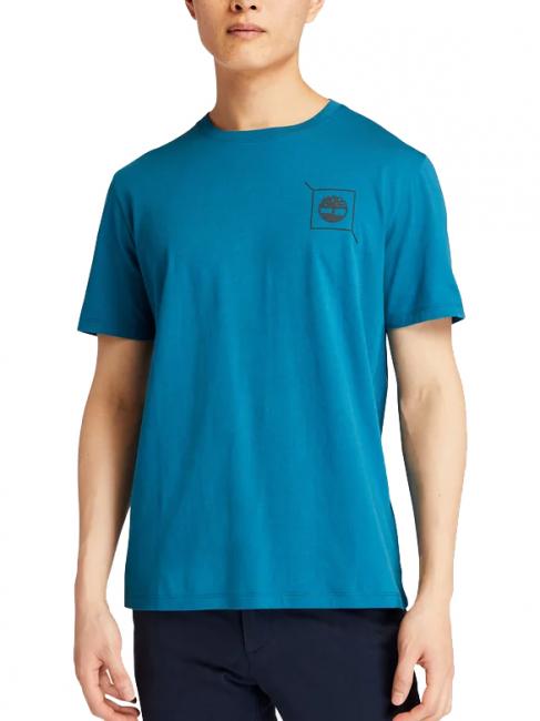 TIMBERLAND BRANDED  Tee-shirt en coton bio lyon / bleu - T-shirt