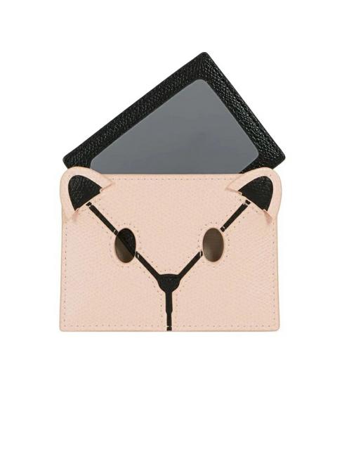 FURLA ALLEGRA Porte-cartes de crédit en cuir avec miroir candyrose - Accessoires pour sacs