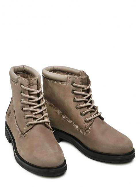 TIMBERLAND HANNOVER HILL 6 inch Bottes en cuir taupe / gris - Chaussures Femme