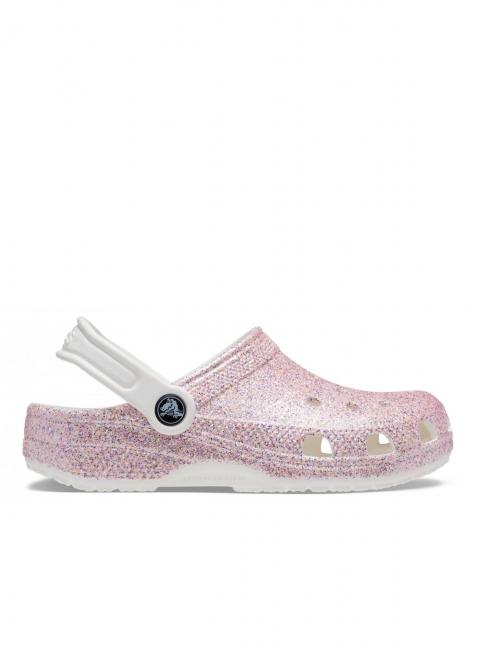 CROCS CLASSIC GLITTER CLOG KIDS Sandale sabot blanc / arc-en-ciel - Chaussures de bébé