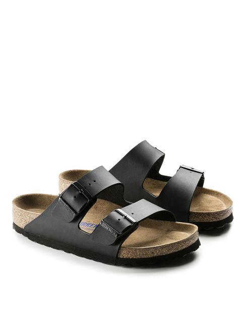 BIRKENSTOCK ARIZONA BIRKO-FLOR Sandale pantoufle noir - Chaussures unisexe
