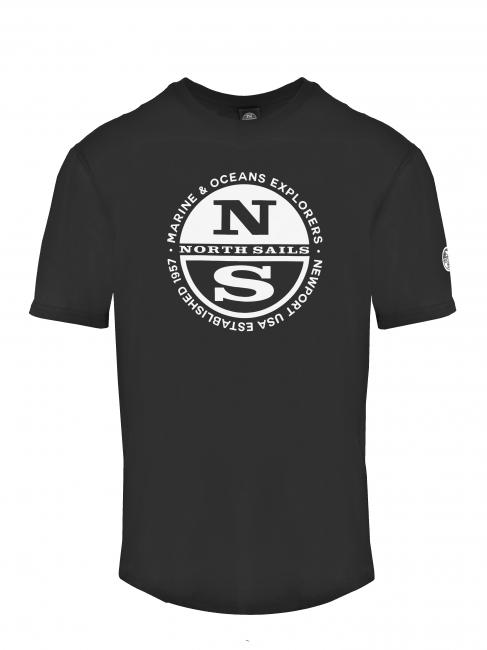 NORTH SAILS MARINE & OCEANS T-shirt en cotton noir - T-shirt