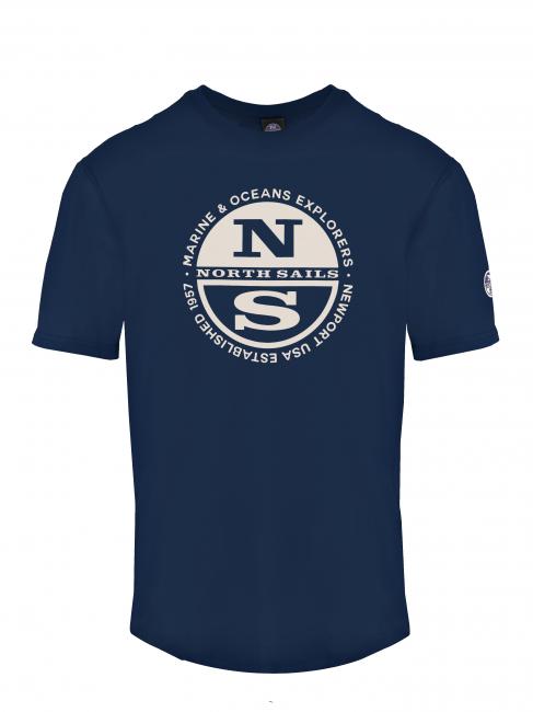 NORTH SAILS MARINE & OCEANS T-shirt en cotton bleu marine - T-shirt