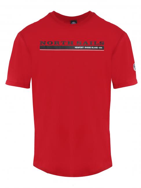 NORTH SAILS NEWPORT T-shirt en cotton rouge - T-shirt