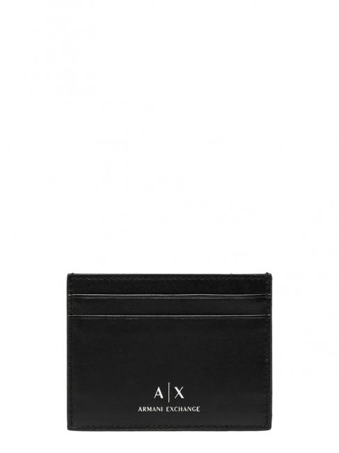 ARMANI EXCHANGE PORTACARD Cuir Noir - Porte-clés