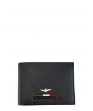 AERONAUTICA MILITARE FIGHTER Portefeuille en cuir pour homme - Portefeuilles Homme