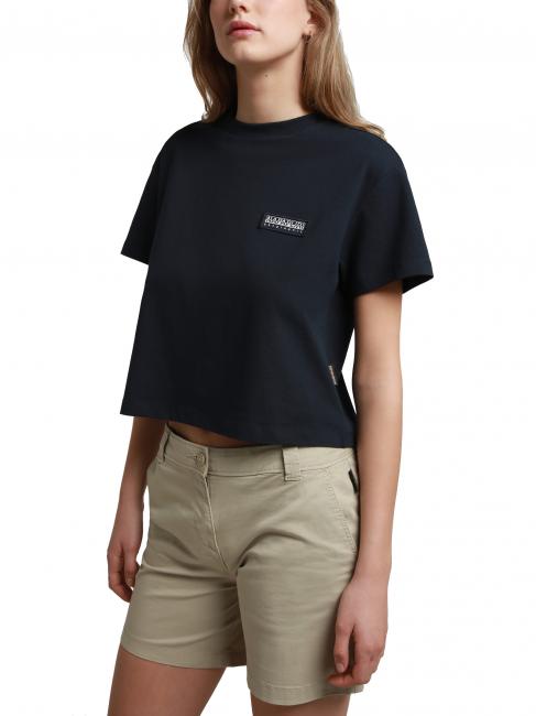 NAPAPIJRI S-MORGEN W T-shirt col rond en coton blu marine - T-shirt