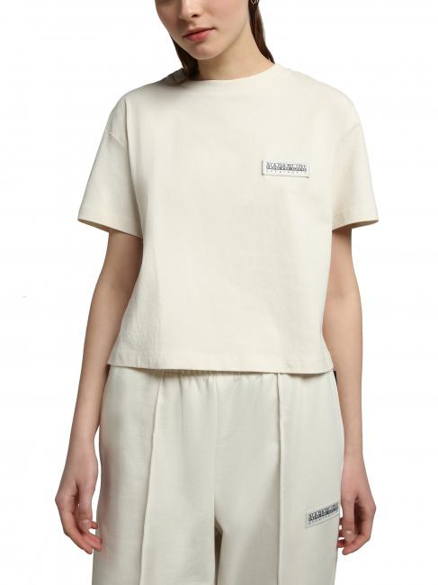 NAPAPIJRI S-MORGEN W T-shirt col rond en coton murmure blanc - T-shirt