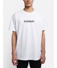 NAPAPIJRI S-BOX SS T-shirt en coton &agrave; bo&icirc;te logo blanc brillant 002 - T-shirt - 1
