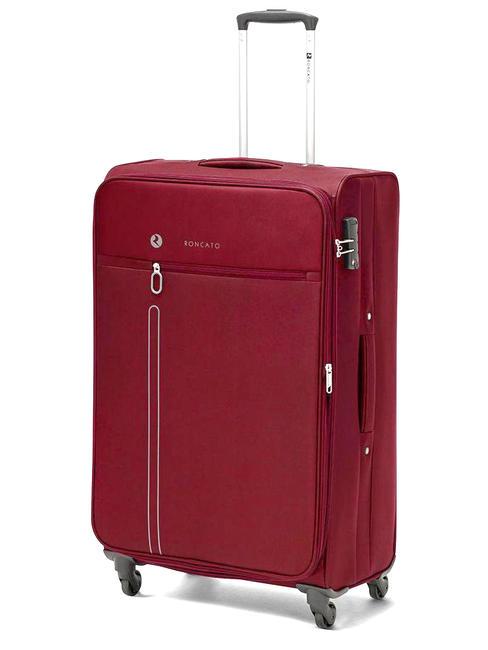 R RONCATO ONE WAY Chariot de grande taille, extensible rouge - Valises Semi-rigides