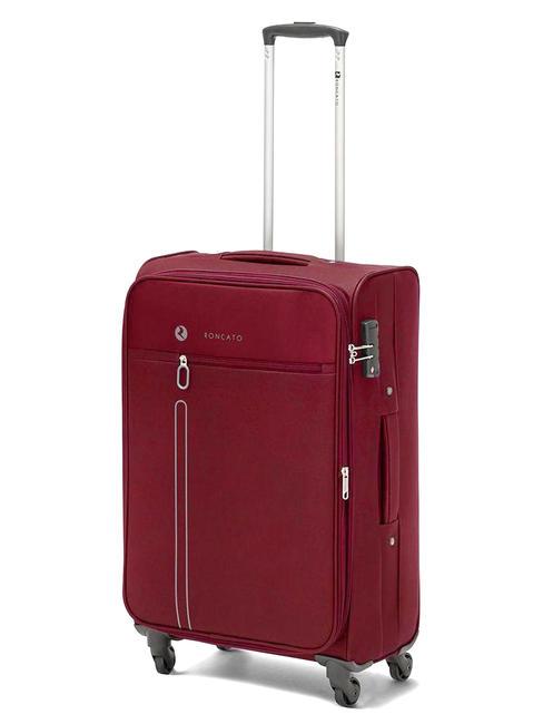R RONCATO ONE WAY Chariot de taille moyenne, extensible rouge - Valises Semi-rigides
