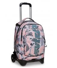 INVICTA NEW PLUG FANTASY Sac &agrave; dos Trolley avec chariot amovible logo camou rose - Sacs &agrave; dos &agrave; roulettes - 1