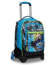 SJGANG GANG ANIMALI FLIP 3D SJ Sac &agrave; dos trolley d&eacute;tachable &agrave; triple roulettes Noir - Sacs &agrave; dos &agrave; roulettes - 1