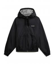NAPAPIJRI A-MORGEX W Veste kway &agrave; capuche noir 041 - Vestes pour femmes - 1