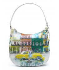 Sac à épaule Femme YNOT Flagvintage - Cuir Mixte - Couleur Brésil - Neuf Avec étiquettes