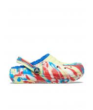 CROCS CLASSIC LINED MARBLED GLOG TODDLER Sabot rembourré - Chaussures de bébé