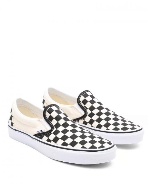 VANS CLASSIC classic slip-on CLASSIQUE à enfiler pour femme noir et blanc - Chaussures unisexe