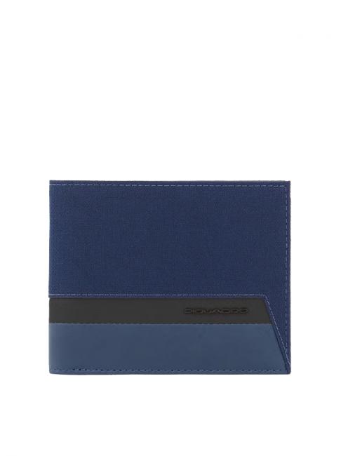 PIQUADRO KEITH Portefeuille porte-cartes amovible bleu - Portefeuilles Homme