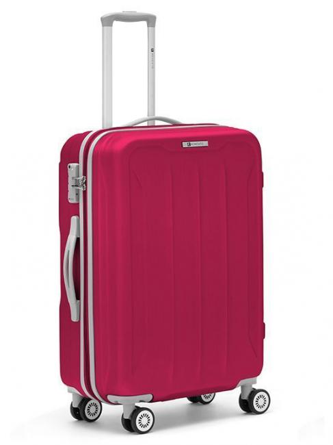 R RONCATO FLIGHT Chariot grande taille framboise - Valises Rigides