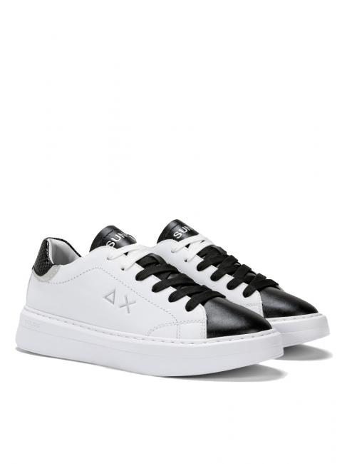 SUN68 GRACE Basket blanc noir - Chaussures Femme