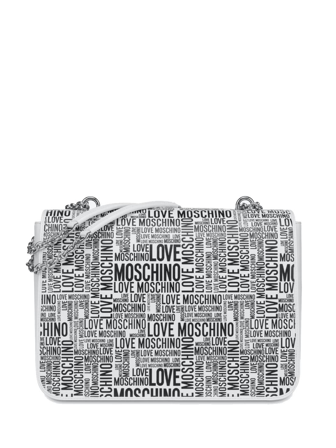 Love Moschino Borsa A Tracolla Catena Blanc Noir Achetez Prix