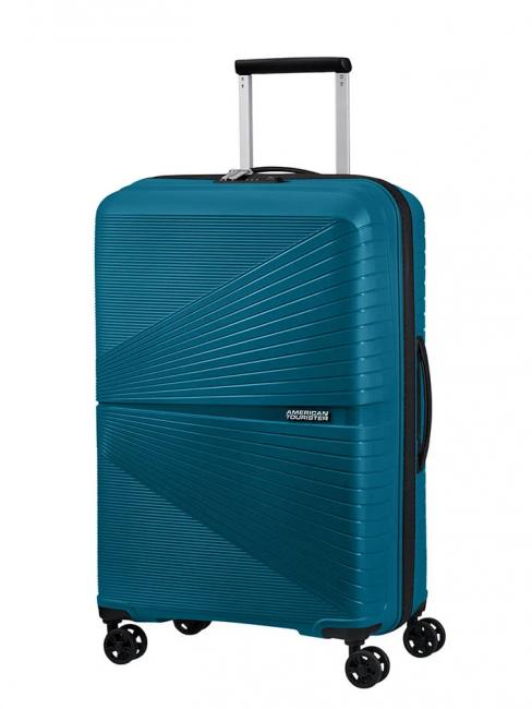 AMERICAN TOURISTER Chariot TOURISTER AMERICAIN AIRCONIC, taille moyenne, léger océan profond - Valises Rigides