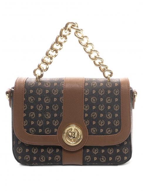 POLLINI HERITAGE sac d'épaule brun noir - Sacs pour Femme
