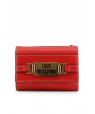 LOVE MOSCHINO Portafoglio medio logo  rouge - Portefeuilles Femme - 1