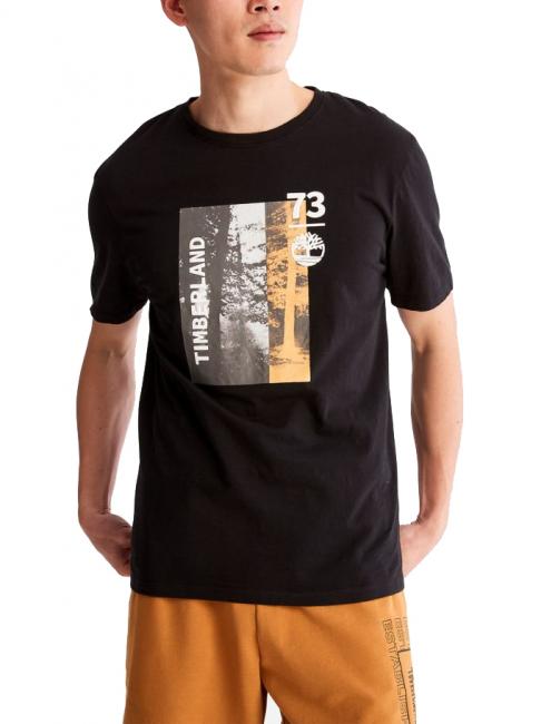 TIMBERLAND PHOTO T-shirt en cotton NOIR - T-shirt