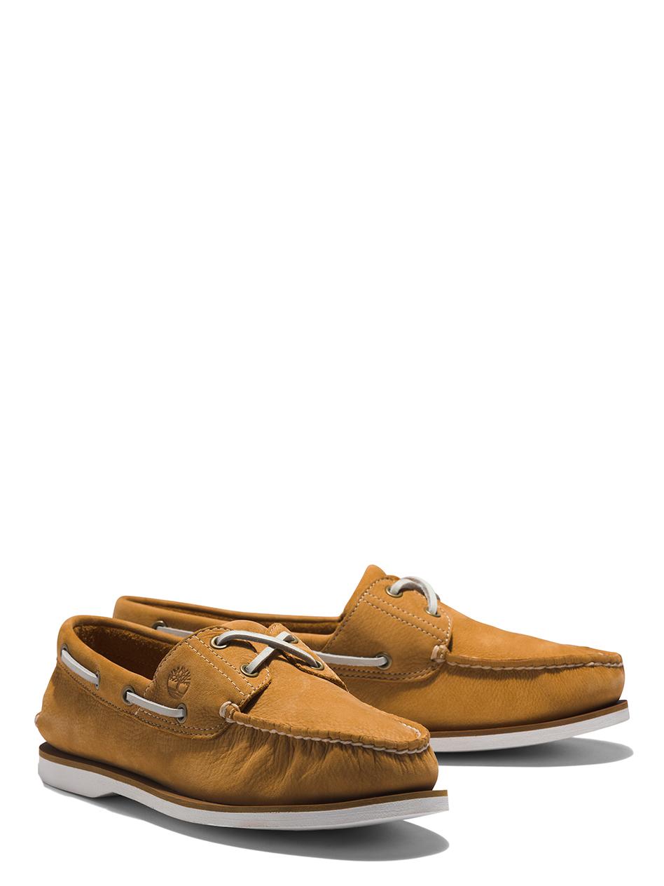 Timberland Classic Boat 2 Eye Chaussures Bateau En Cuir Ble Achetez A Prix Outlet