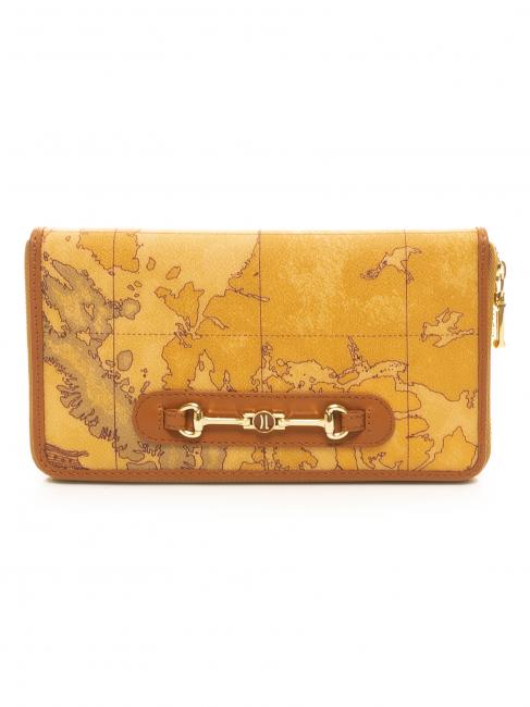 ALVIERO MARTINI PRIMA CLASSE GEO CLASSIC Grand portefeuille zippé NATUREL - Portefeuilles Femme