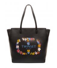 TWINSET LOGO OVAL T FLOREALE Sac de courses - Sacs pour Femme