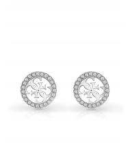 GUESS PAVE 4G LOGO STUDS Des boucles d'oreilles ARGENT - Boucles d'oreilles - 1