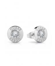 GUESS CLEAR CRYSTAL AND LOGO STUDS Des boucles d'oreilles ARGENT - Boucles d'oreilles - 1
