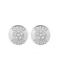 GUESS BUTTON LOGO AND CRYSTAL STUDS Des boucles d'oreilles ARGENT - Boucles d'oreilles - 1
