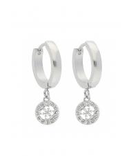 GUESS 4G CHARM AND CRYSTALS HUGGIES Des boucles d'oreilles ARGENT - Boucles d'oreilles - 1