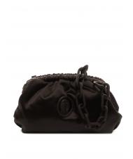 TRUSSARDI THALIA FRAME Petite pochette en satin NOIR - Sacs pour Femme - 1