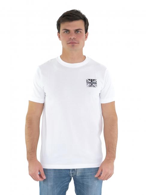 JOHN RICHMOND RAQUOT T-shirt à logo drapeau optique blanc - T-shirt