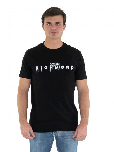 JOHN RICHMOND FANIL T-shirt avec imprimé effet logo noir2 - T-shirt