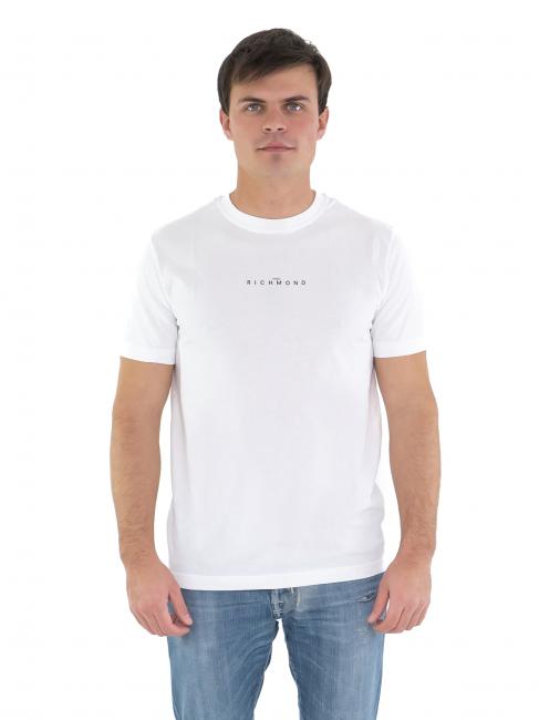 JOHN RICHMOND SKAYER T-shirt à logo central optique blanc - T-shirt