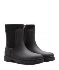 TOMMY HILFIGER RAIN BOOT ANKLE Bottines imperm&eacute;ables NOIR - Chaussures Femme - 1