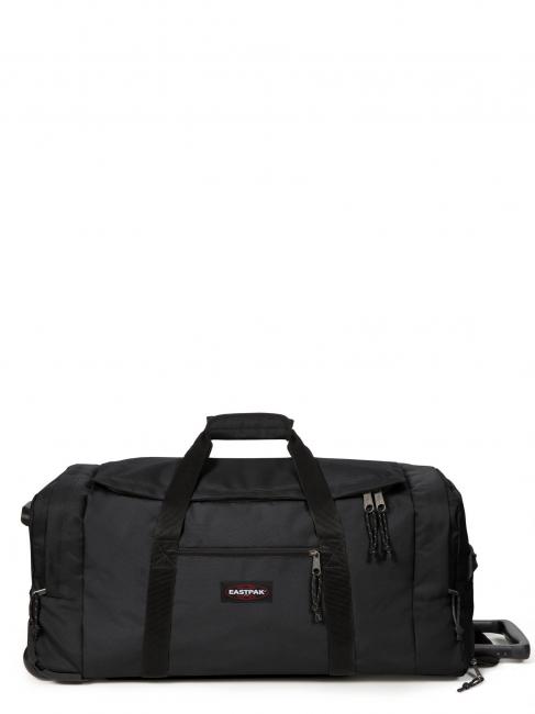 EASTPAK LEATHERFACE M + Sac à roulettes moyen NOIR - Valises Semi-rigides