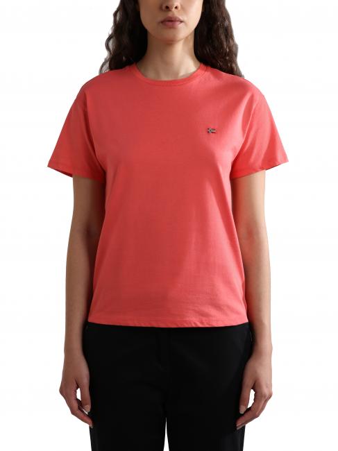 NAPAPIJRI SALIS SS W 2 T-shirt en cotton framboise rose - T-shirt