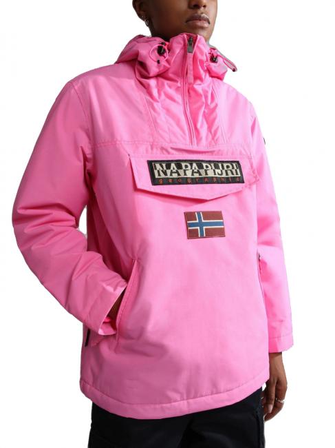 NAPAPIJRI RAINFOREST WINTER Veste coupe-vent avec capuche choc rose - Vestes pour femmes