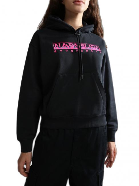 NAPAPIJRI B-ROPE H Sweat-shirt en coton avec capuche noir 041 - Sweat-shirts pour femmes