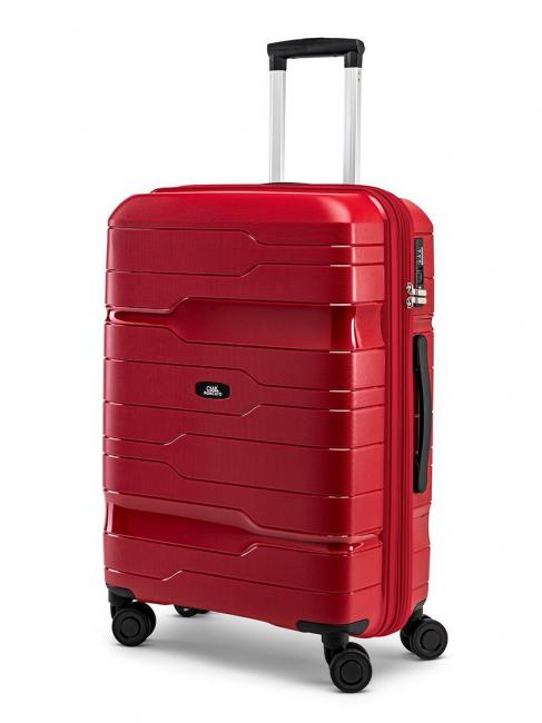 CIAK RONCATO DISCOVERY Chariot de taille moyenne, extensible rouge - Valises Rigides